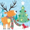 Dekorszalvéta - Happy Reindeer